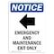 Signmission Sign, 24" H, Rigid Plastic, Emergency And Maintenance Sign With Symbol, Portrait, 1824-V-11752 OS-NS-P-1824-V-11752 - alternate 1